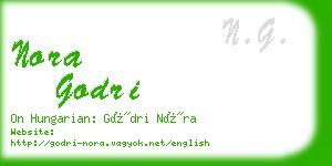 nora godri business card